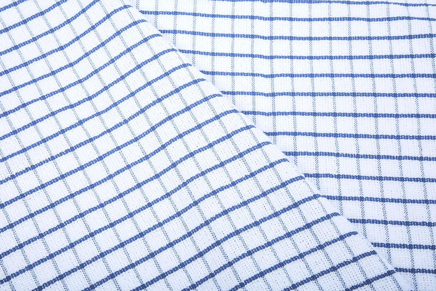 AMOUR INFINI Terry Dish Towels Pack of 4 Highly Absorbent Quick Dry Super Soft 20x28 Inch Kitchen Towel with Hanging Loop for Cleaning & Drying Dishes (Blue)