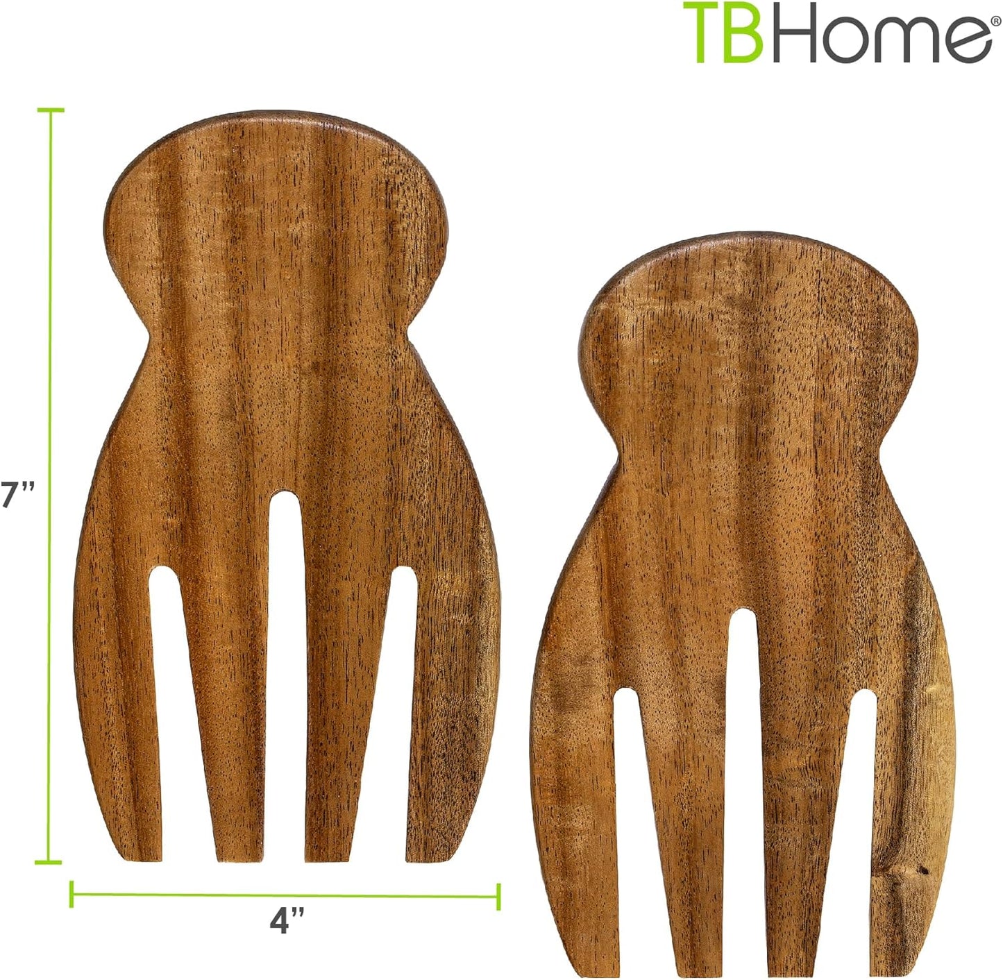 Salad Hands – Acacia Wood Salad Serving Utensils for Tossing & Serving