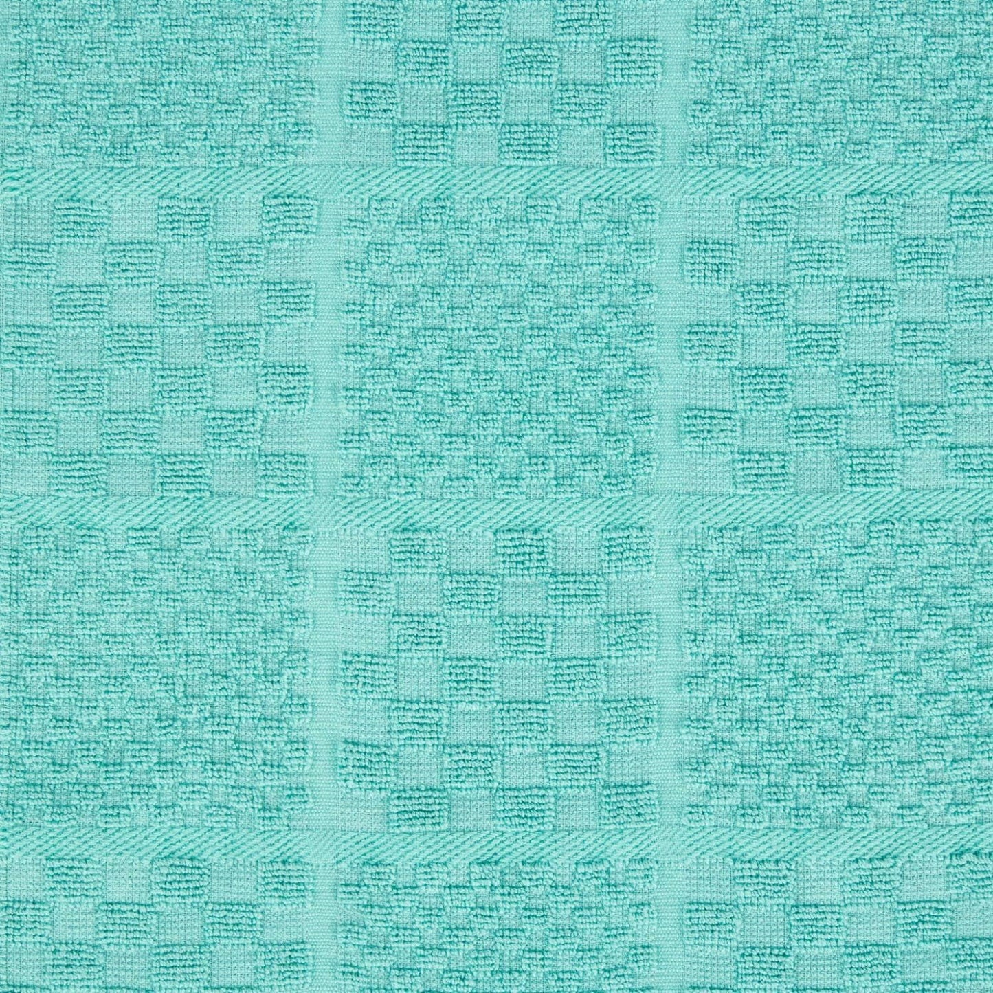 KITCHENAID Quilted Cotton Terry Cloth Oven Mitt, Pot Holder, Kitchen Towel 4-Pack Set, Heat Resistant, Silicone Grip, 16"x26", 7"x13" & 7"x10", Aqua Sky