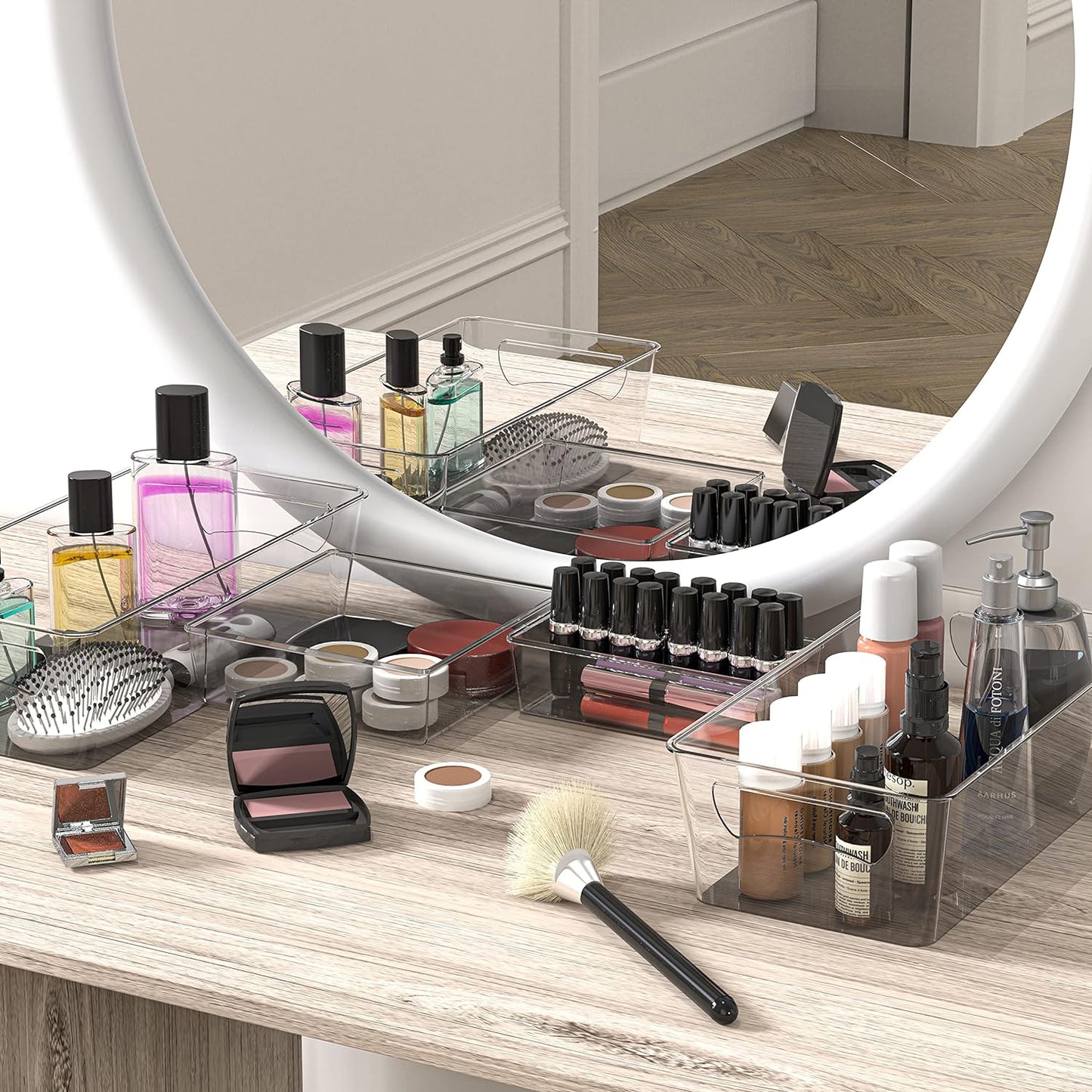 Simple Houseware Freezer Organizer Bins, 12'' x 6'', 2 Packs