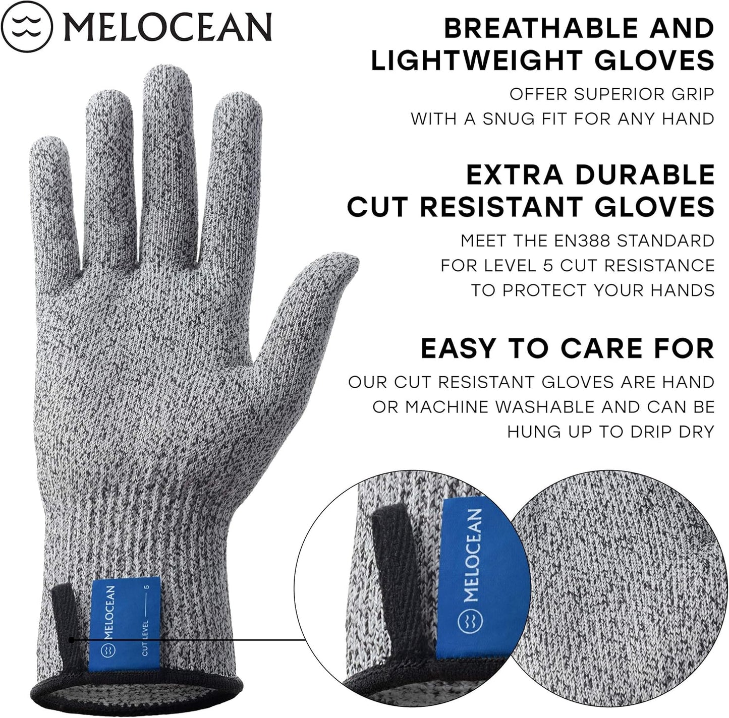 Oyster Shucking Knife and Gloves Set - Premium Oyster Knife and Oyster Shucking Glove Kit - Professional Oyster Shucker Clam Knife Oyster Opener Tool in Lovely Box - Bonus Ebook and Brochure Included