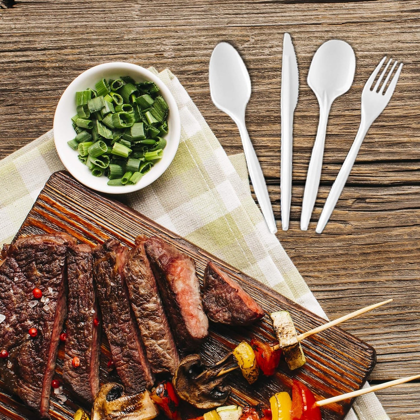 Settings 1000 Count White Plastic Spoons – Disposable Cutlery for Parties, Events, Catering, and Takeout